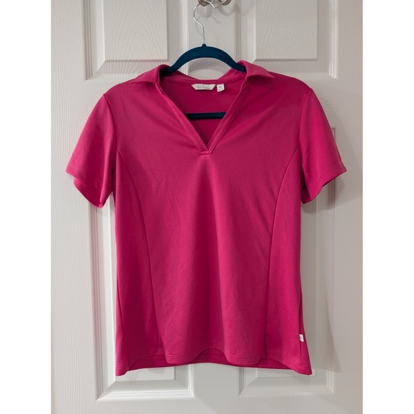 Lady Hagen Tops - Lady Hagen, Lot of Two, Medium Golf Polos, Pink & Orange, Tennis Athleisure